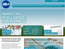 Tablet Screenshot of aba-business.com